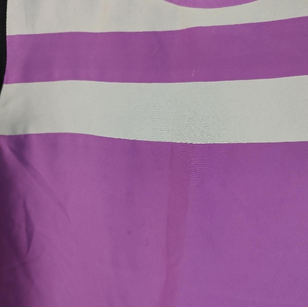 Worthington Purple Short Sleeve Blouse M - Picture 5 of 10